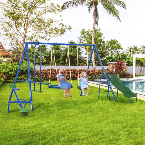 Outsunny metal swing set for - outsunny,